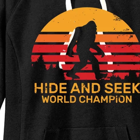 Hide And Seek World Champion Bigfoot Is Real Women's Fleece Hoodie