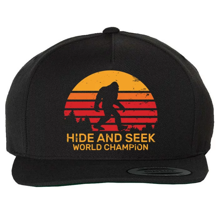 Hide And Seek World Champion Bigfoot Is Real Wool Snapback Cap