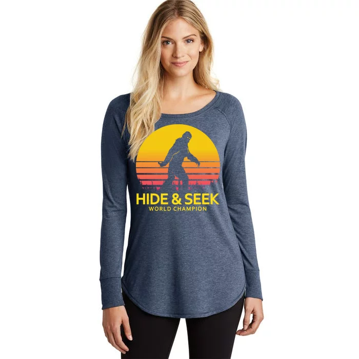 Hide and Seek World Champion Sasquatch Women's Perfect Tri Tunic Long Sleeve Shirt