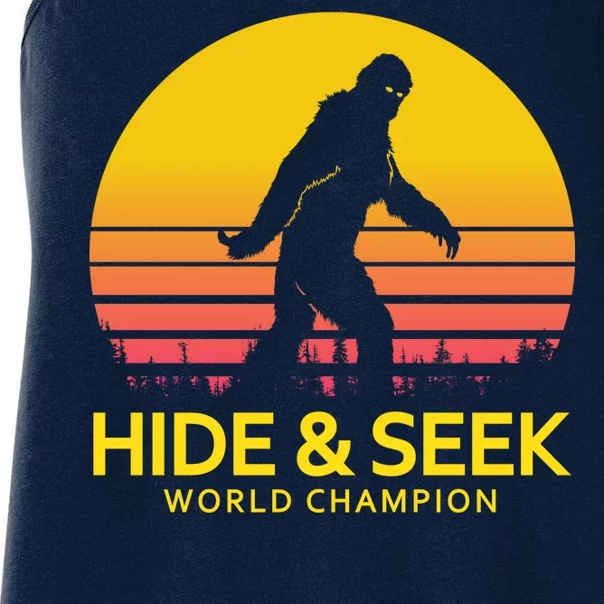 Hide and Seek World Champion Sasquatch Women's Racerback Tank