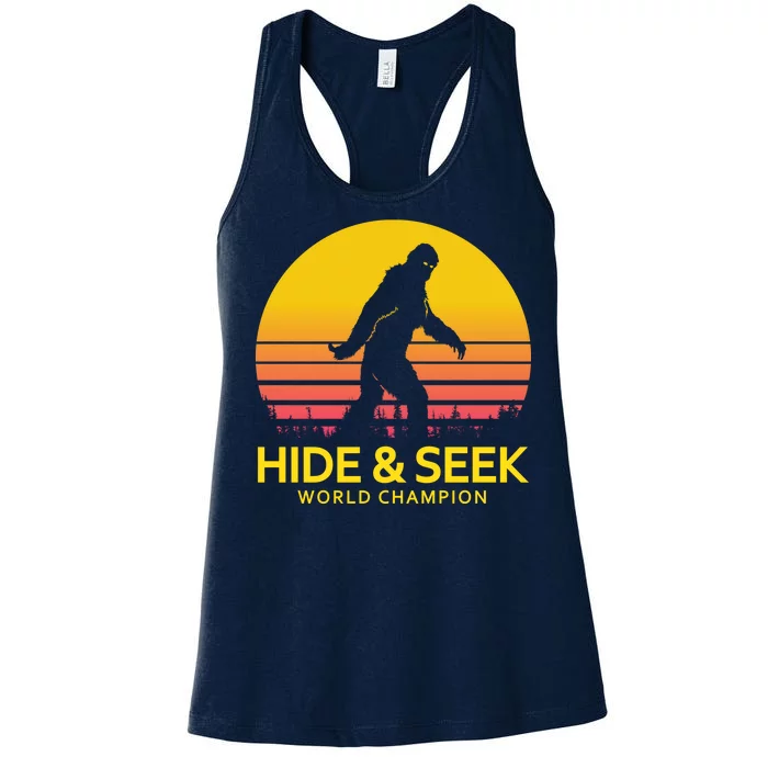 Hide and Seek World Champion Sasquatch Women's Racerback Tank