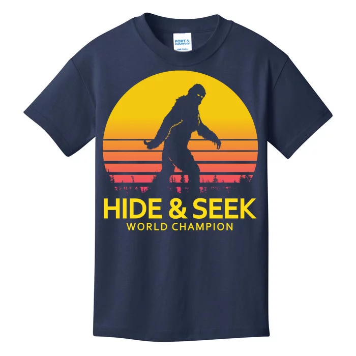 Hide and Seek World Champion Sasquatch Kids T-Shirt