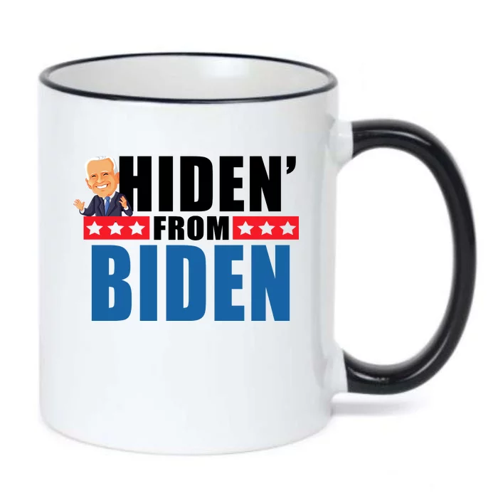 Hiden' From Biden Pro Trump Black Color Changing Mug