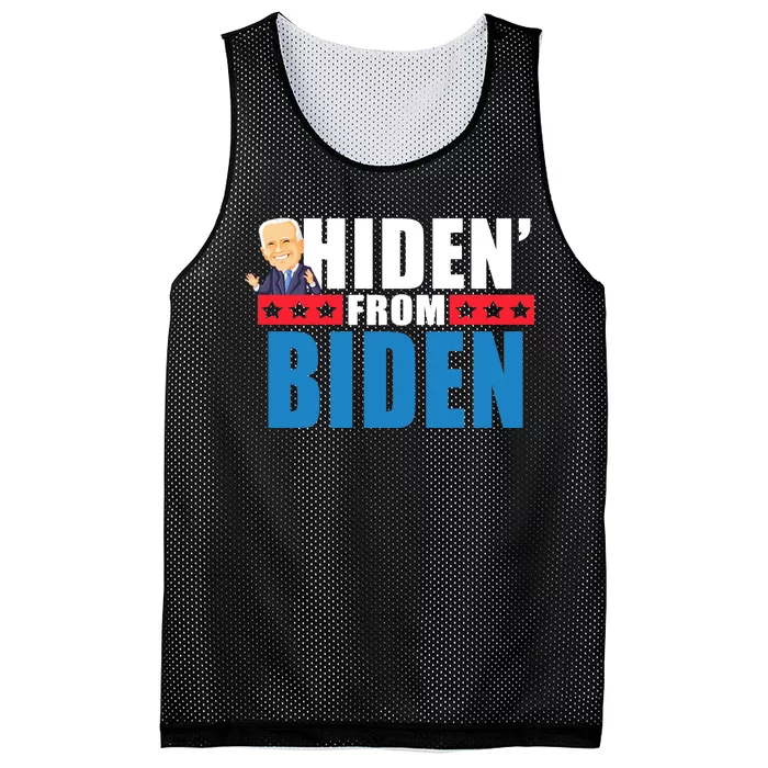 Hiden' From Biden Pro Trump Mesh Reversible Basketball Jersey Tank