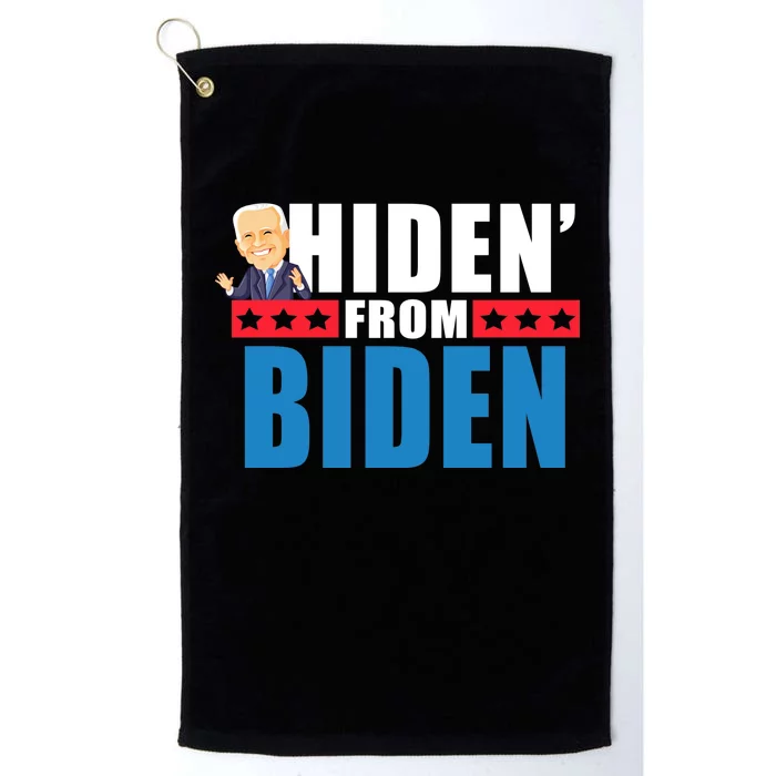 Hiden' From Biden Pro Trump Platinum Collection Golf Towel