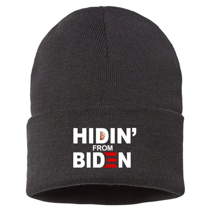 Hidin' From Biden Sustainable Knit Beanie