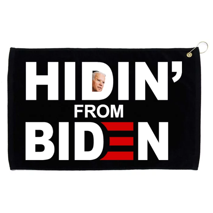 Hidin' From Biden Grommeted Golf Towel