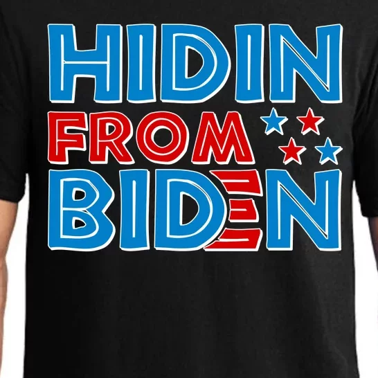 Hidin From Biden Pro Trump Funny Pajama Set