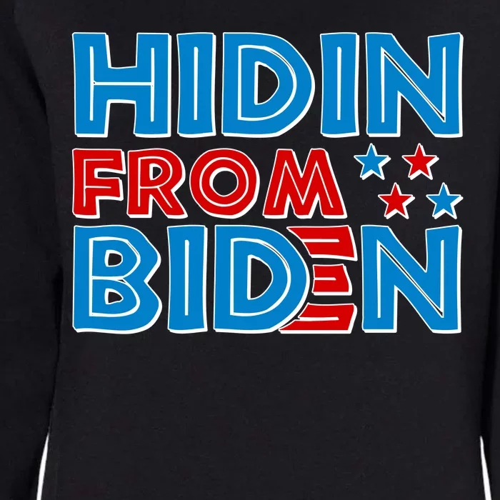 Hidin From Biden Pro Trump Funny Womens California Wash Sweatshirt