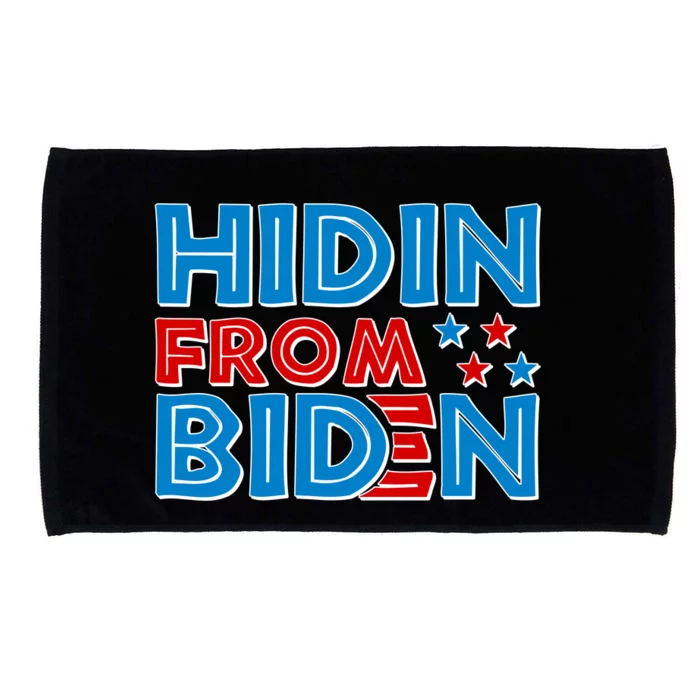 Hidin From Biden Pro Trump Funny Microfiber Hand Towel