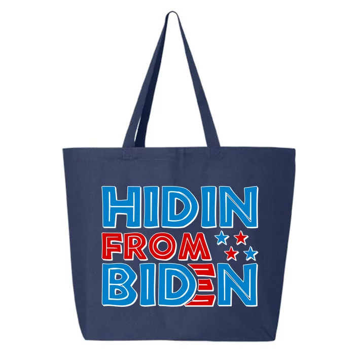 Hidin From Biden Pro Trump Funny 25L Jumbo Tote