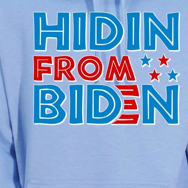 Hidin From Biden Pro Trump Funny Unisex Surf Hoodie