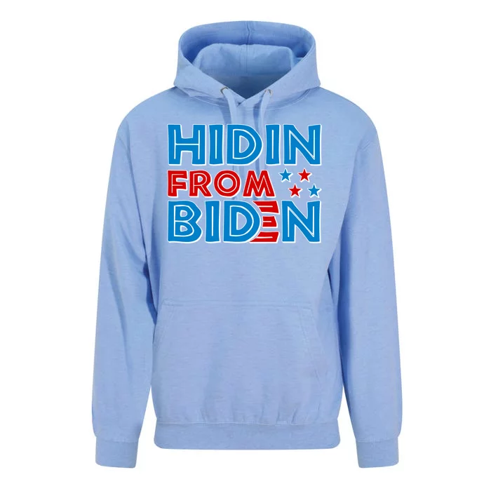 Hidin From Biden Pro Trump Funny Unisex Surf Hoodie