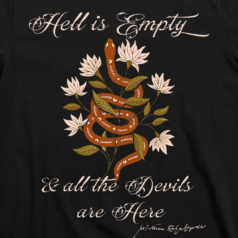 Hell Is Empty And All The Devils Are Here Shakespeare T-Shirt