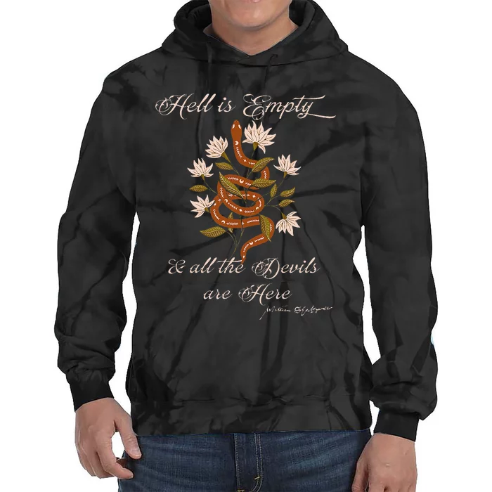 Hell Is Empty And All The Devils Are Here Shakespeare Tie Dye Hoodie