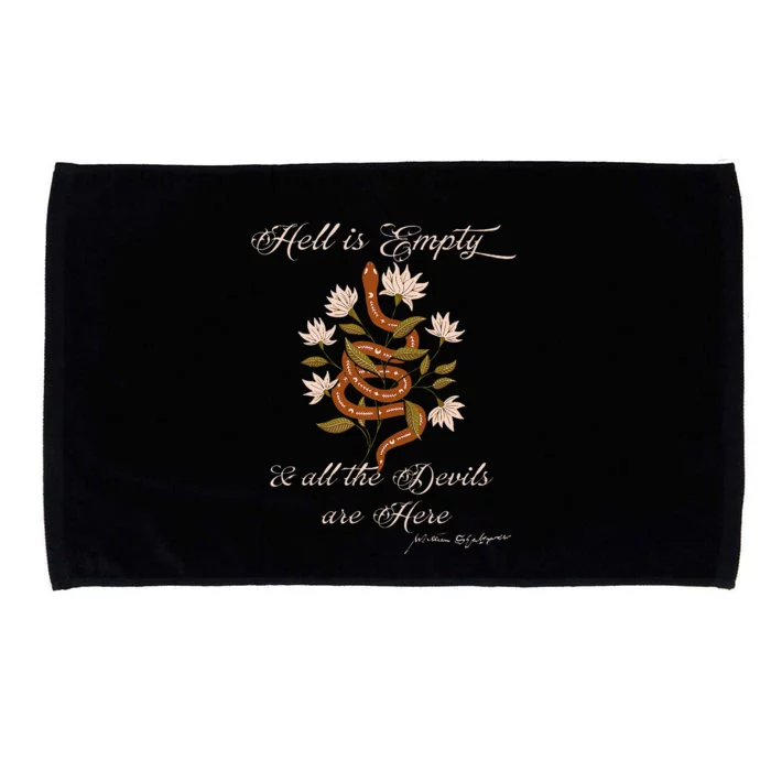 Hell Is Empty And All The Devils Are Here Shakespeare Microfiber Hand Towel