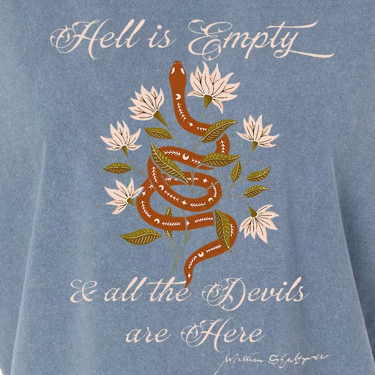 Hell Is Empty And All The Devils Are Here Shakespeare Garment-Dyed Women's Muscle Tee