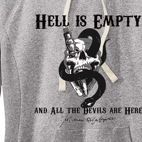 Hell Is Empty And All The Devils Are Here Shakespeare Meme Women's Fleece Hoodie