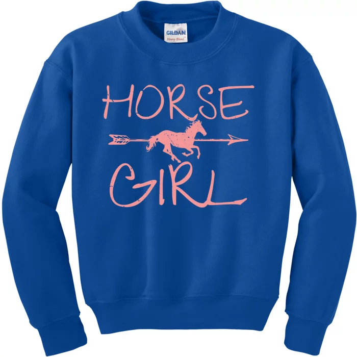 Horse Items For Little Jumping Horseback Riding Gift Cute Gift Kids Sweatshirt