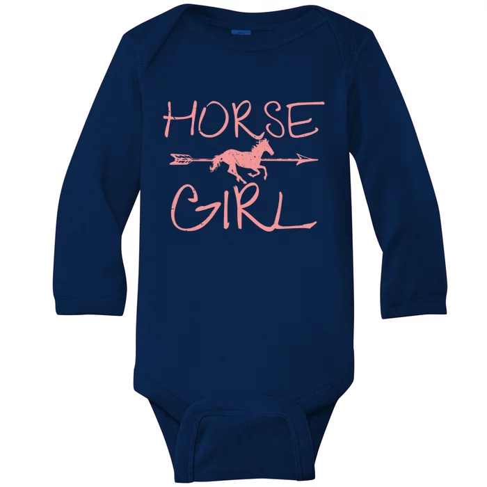 Horse Items For Little Jumping Horseback Riding Gift Cute Gift Baby Long Sleeve Bodysuit