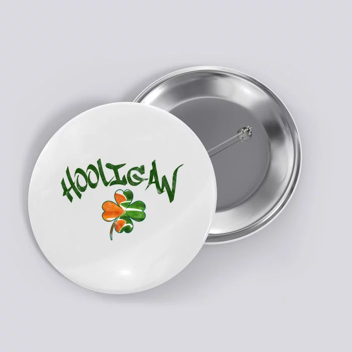 Hooligan Irish Flag St Patricks Day Button