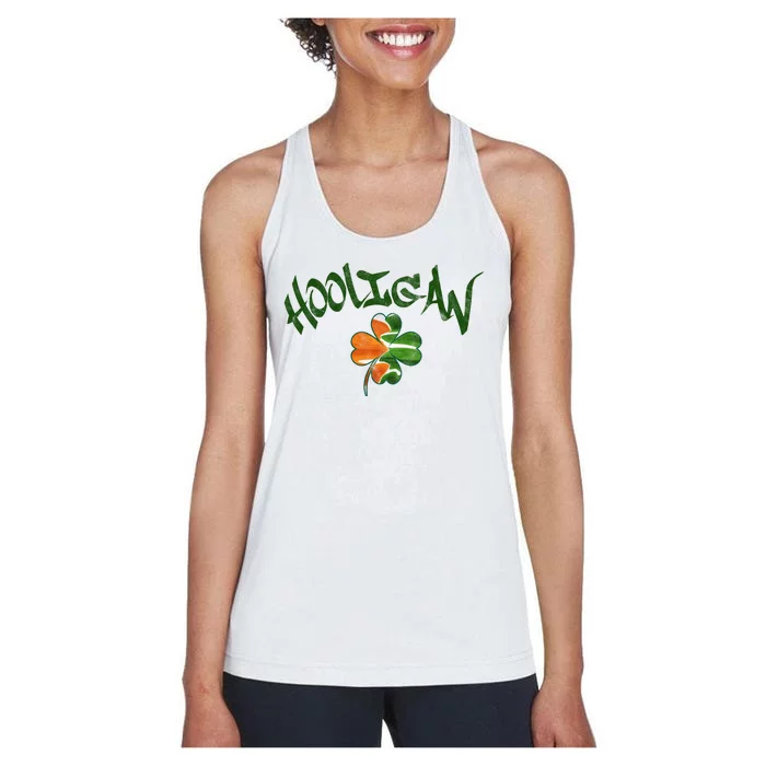 Hooligan Irish Flag St Patricks Day Women's Racerback Tank