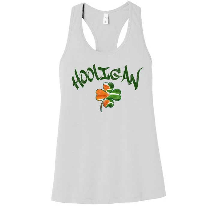 Hooligan Irish Flag St Patricks Day Women's Racerback Tank