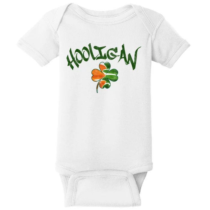 Hooligan Irish Flag St Patricks Day Baby Bodysuit