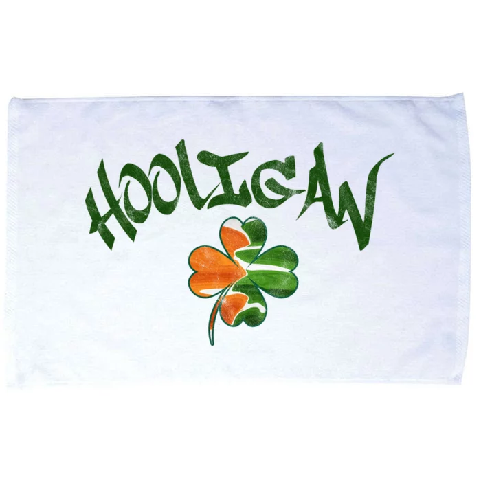 Hooligan Irish Flag St Patricks Day Microfiber Hand Towel