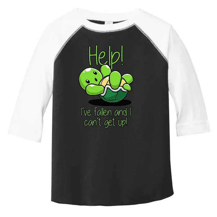 Help I've Fallen And I Can't Get Up Turtle Lovers Toddler Fine Jersey T-Shirt