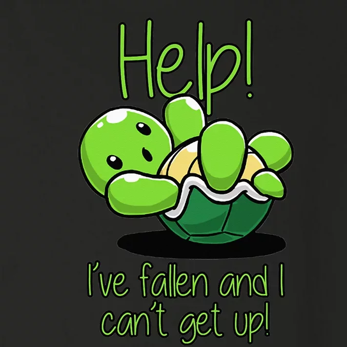 Help I've Fallen And I Can't Get Up Turtle Lovers Toddler Long Sleeve Shirt