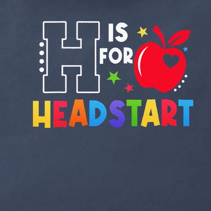 H Is For Head Start Teacher First Day Of School Tee Gift Zip Tote Bag