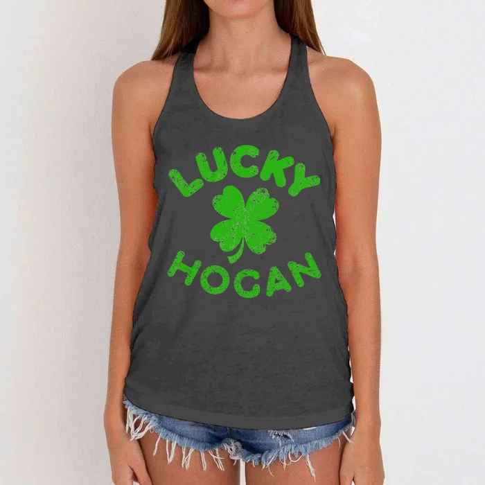 Hogan Irish Family Saint Patrick's Day Irish Hogan Women's Knotted Racerback Tank