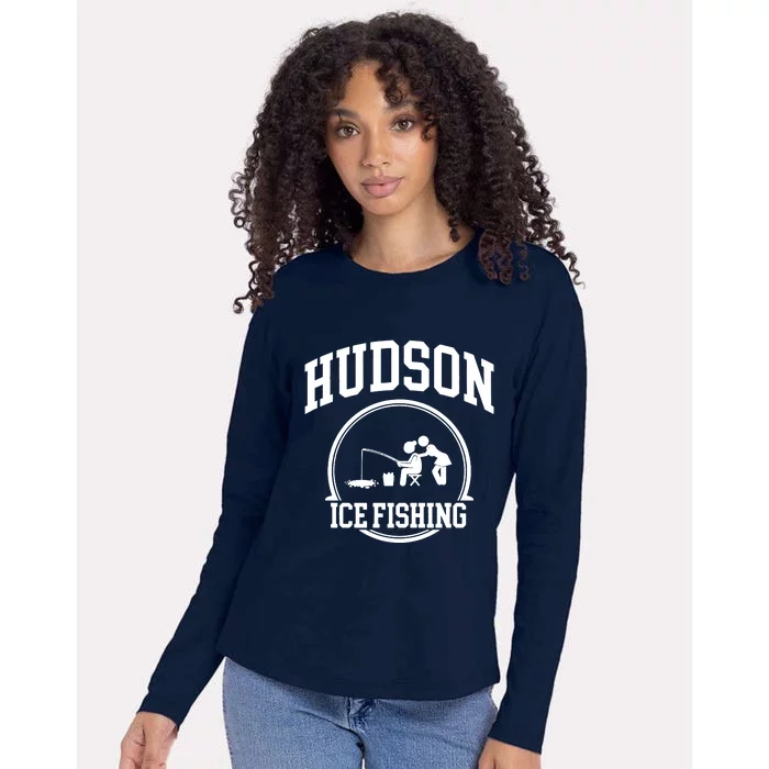 Hudson Ice Fishing Womens Cotton Relaxed Long Sleeve T-Shirt