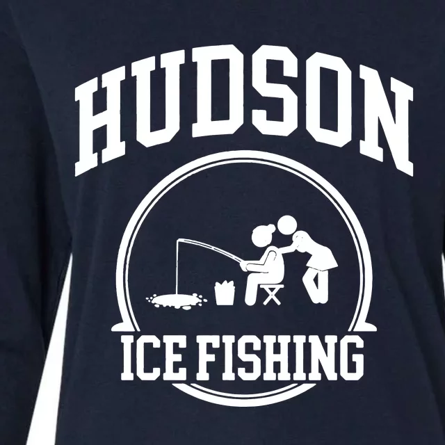 Hudson Ice Fishing Womens Cotton Relaxed Long Sleeve T-Shirt