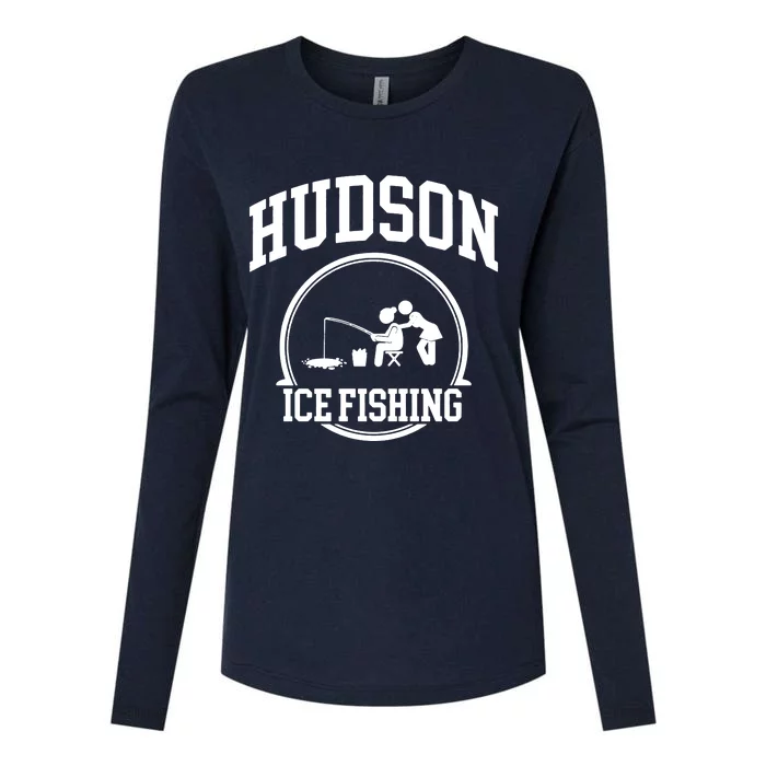 Hudson Ice Fishing Womens Cotton Relaxed Long Sleeve T-Shirt