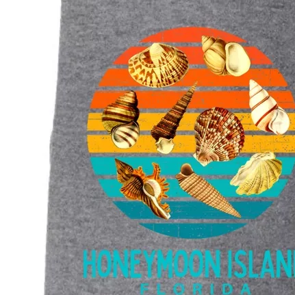 Honeymoon Island Florida Beach Shells Novelty Funny Gift Doggie 3-End Fleece Hoodie