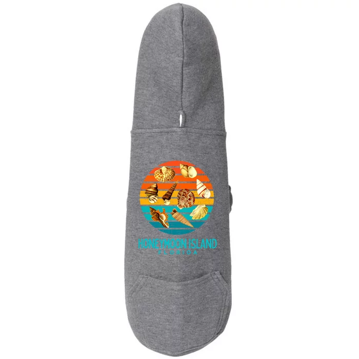 Honeymoon Island Florida Beach Shells Novelty Funny Gift Doggie 3-End Fleece Hoodie