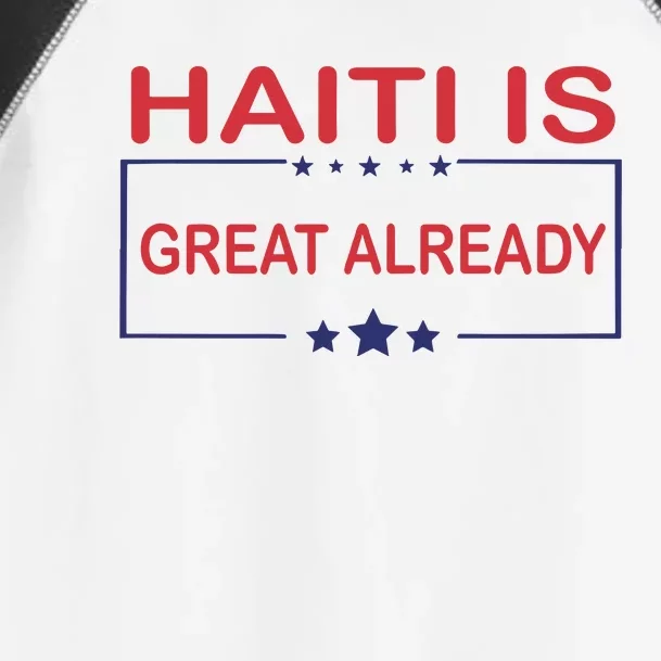 Haiti Is Great Already Haiti Pride Toddler Fine Jersey T-Shirt