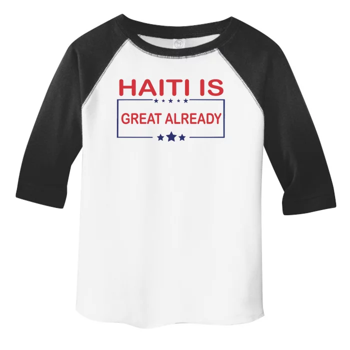 Haiti Is Great Already Haiti Pride Toddler Fine Jersey T-Shirt