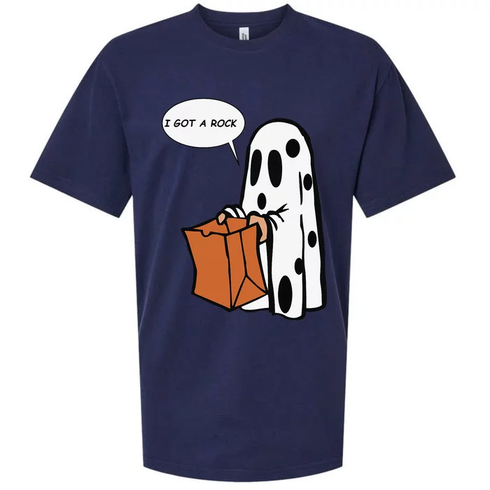 Halloween I Got A Rock Ghost Sueded Cloud Jersey T-Shirt