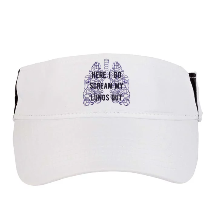 Here I Go Scream My Lungs Out Adult Drive Performance Visor