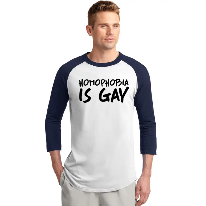 Homophobia Is Gay Funny Queer Lgbtq Ally Queer Pride Love Meaningful Gift Baseball Sleeve Shirt