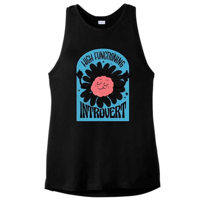 High Functioning Introvert Ladies Tri-Blend Wicking Tank