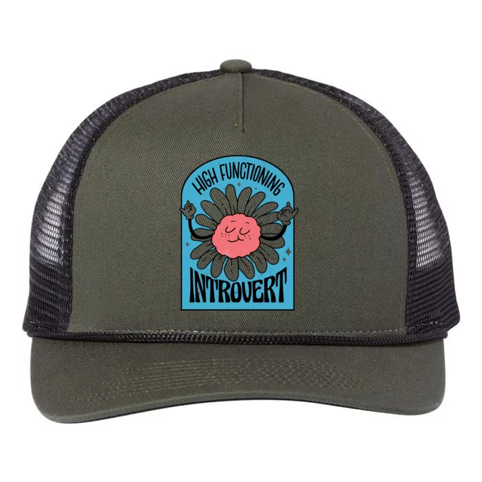 High Functioning Introvert Retro Rope Trucker Hat Cap