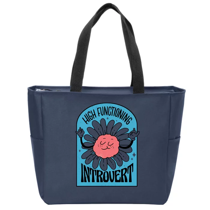 High Functioning Introvert Zip Tote Bag