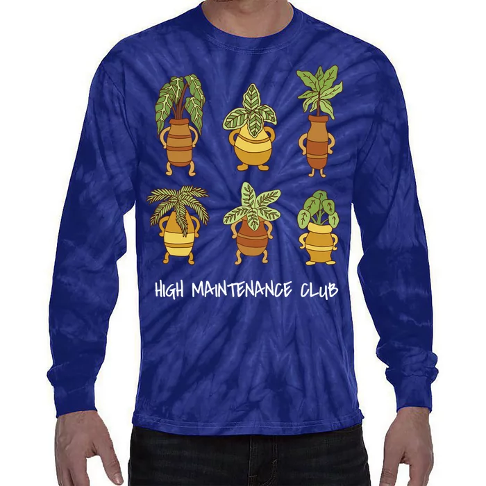 High Maintenance Club Plant Tie-Dye Long Sleeve Shirt