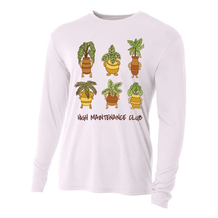 High Maintenance Club Plant Cooling Performance Long Sleeve Crew