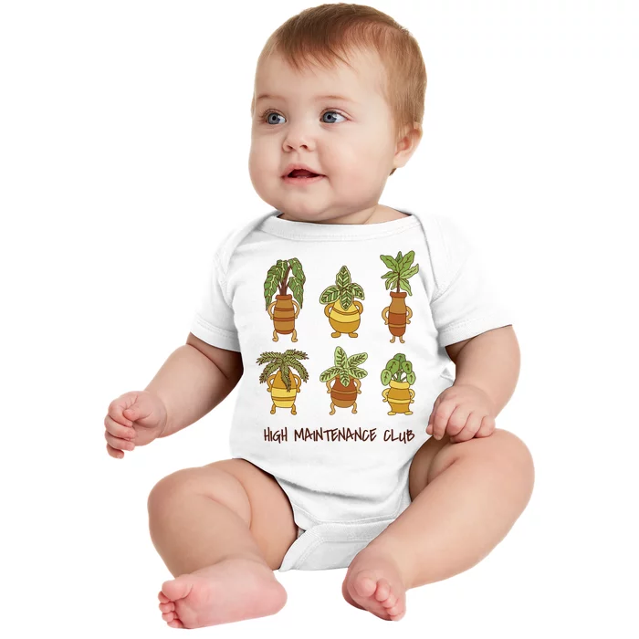 High Maintenance Club Plant Baby Bodysuit