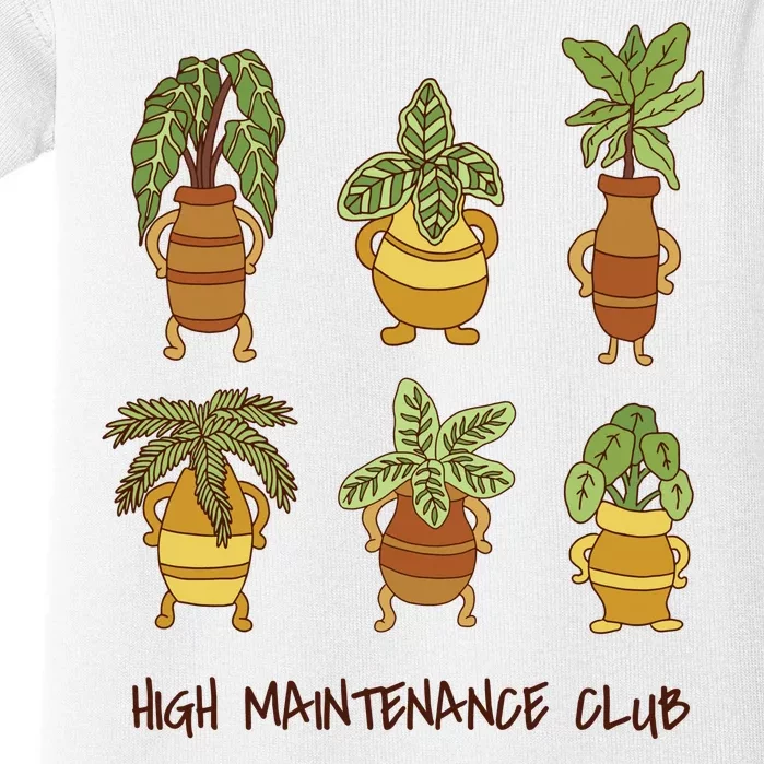 High Maintenance Club Plant Baby Bodysuit